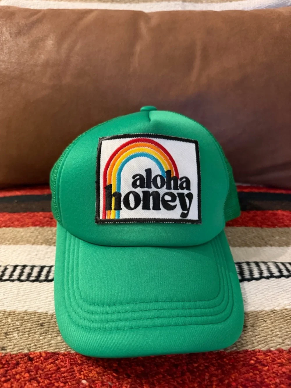 Foam Trucker Hat - Green aloha